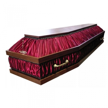 Полированный гроб 10