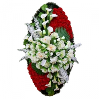 Венок из искусственных цветов 12