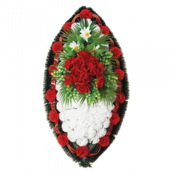 Венок из искусственных цветов 13