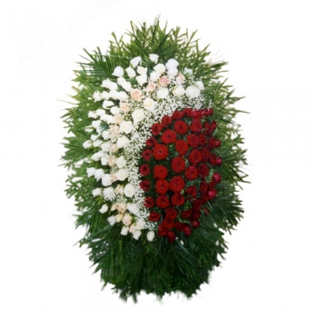 Венок из живых цветов 1