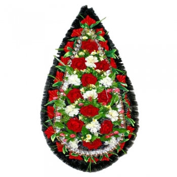 Венок из искусственных цветов 4